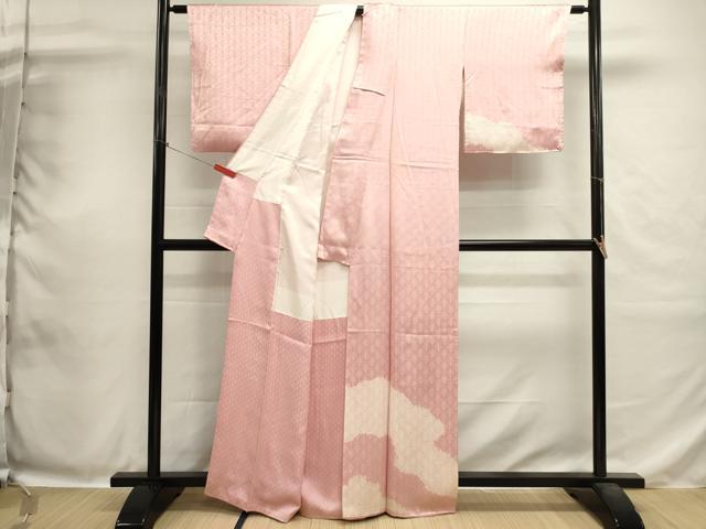 平和屋着物■訪問着 絞り 雲取り文 青海波地紋 正絹 逸品 DABH1889cd