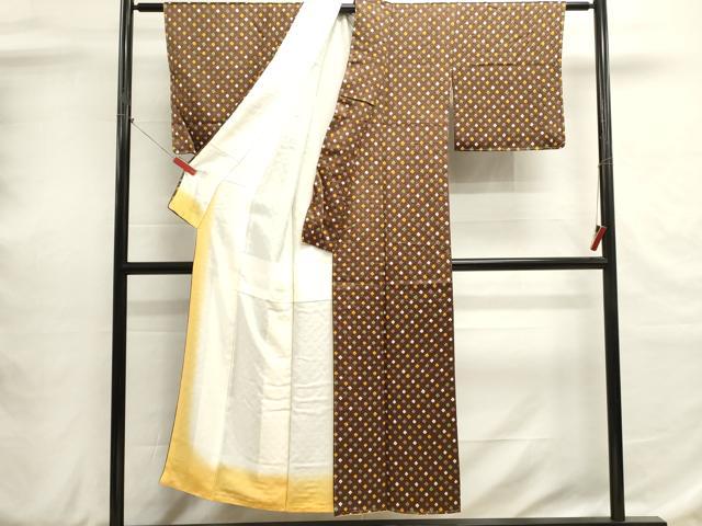 平和屋着物■上質な小紋 鹿の子文 正絹 逸品 未使用 DABH1895cd