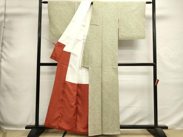平和屋着物■大変加工の良い総絞り小紋 正絹 逸品 DABH1940cd