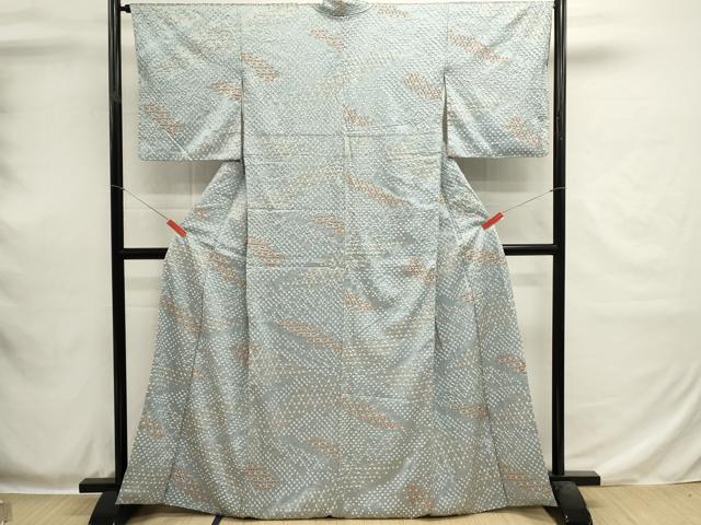 平和屋着物■上質な小紋 総絞り 抽象文様 金彩 正絹 逸品 DABH1946cd