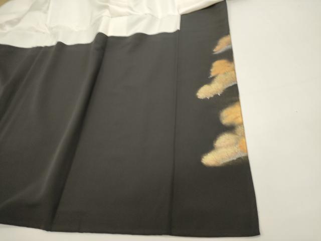 平和屋着物■豪華黒留袖 作家物 風景文 暈し染め 金銀彩 正絹 逸品 DABH1957cd