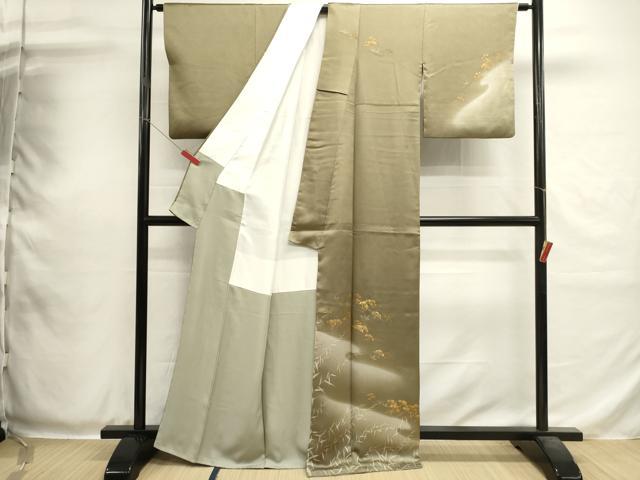 平和屋着物■訪問着 枝松文 暈し染め 金彩 正絹 逸品 DABH1967cd