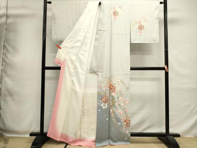 平和屋着物■訪問着 御所車花文 暈し染め 金彩 正絹 逸品 DABH1973cd