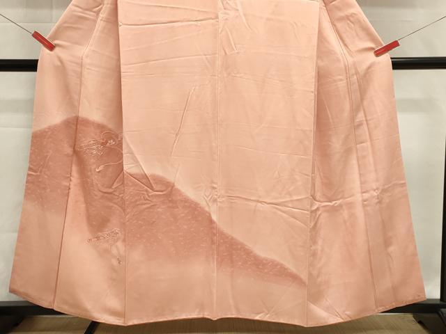 平和屋着物■訪問着 総刺繍 花笛文 暈し染め 正絹 逸品 DABH1982cd