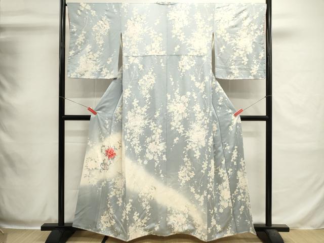 平和屋着物■訪問着 草花文 乱菊 牡丹 暈し染め 正絹 逸品 DABH1997cd