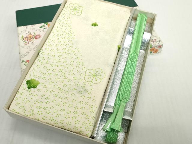 平和屋着物●和装小物 帯締め・帯揚げセット 絞り 舞花文 逸品 未使用 DABH2062zzz