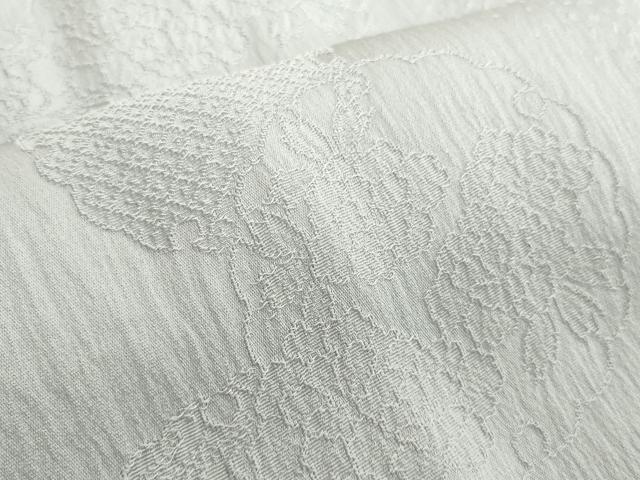 平和屋着物●和装小物 帯締め・帯揚げセット 法事用 雪輪花地紋 灰青色 逸品 未使用 DABH2069zzz