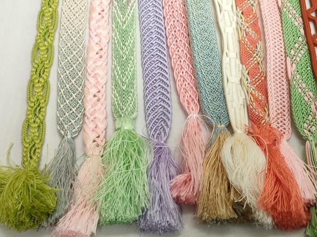 平和屋着物*夏物 和装小物 帯締め20本セット レース織 金糸 逸品 DABH2075zzz