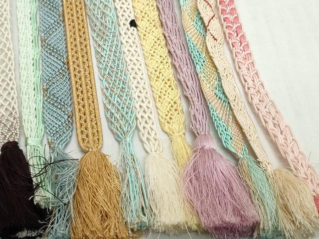 平和屋着物*夏物 和装小物 帯締め20本セット レース織 金糸 逸品 DABH2077zzz