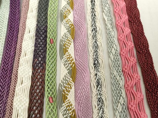 平和屋着物*夏物 和装小物 帯締め20本セット レース織 金糸 逸品 DABH2079zzz