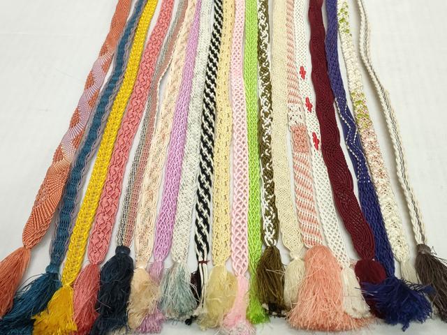 平和屋着物*夏物 和装小物 帯締め20本セット レース織 金糸 逸品 DABH2081zzz