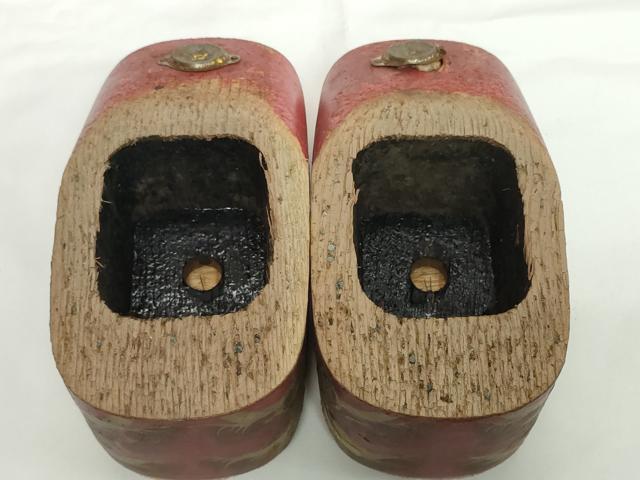 平和屋本店●和装小物 子供 ぽっくり下駄 こっぽり・おこぼ下駄 畳表 金蒔絵 鶴 鈴なし 逸品 DABH2083zzz