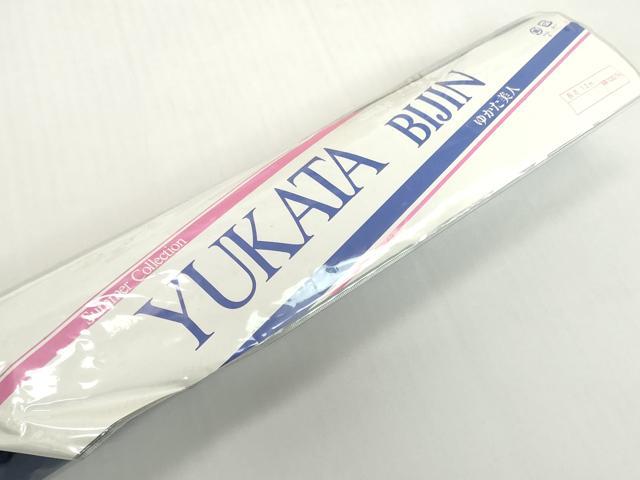 平和屋着物*夏物 浴衣 反物 着尺 杜若 カキツバタ 綿 未使用 DABH2098zzz