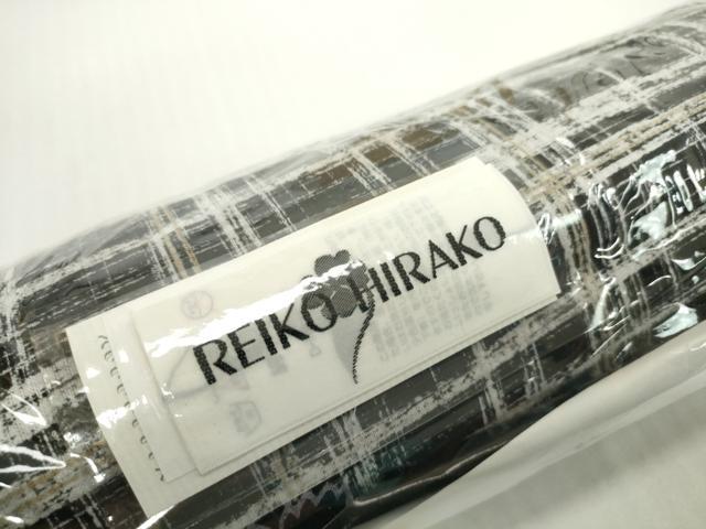 平和屋着物*夏物 浴衣 反物 着尺 REIKO HIRAKO 格子花文 綿 未使用 DABH2115zzz