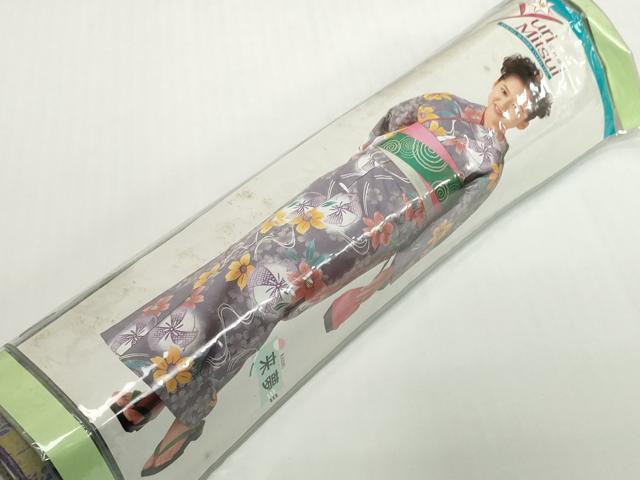 平和屋着物*夏物 浴衣 反物 着尺 三井ゆり 枝花文 綿 未使用 DABH2117zzz