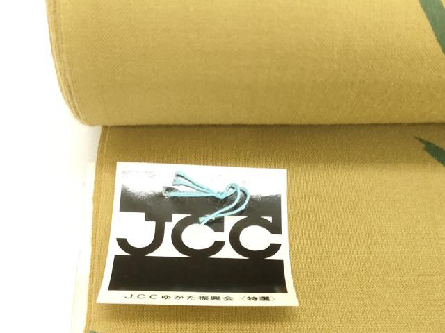 平和屋着物*夏物 世界的ファッションデザイナー 山本寛斎 kansaiブランド 浴衣 反物 着尺 草花文 綿 逸品 未使用 DABH2125zzz