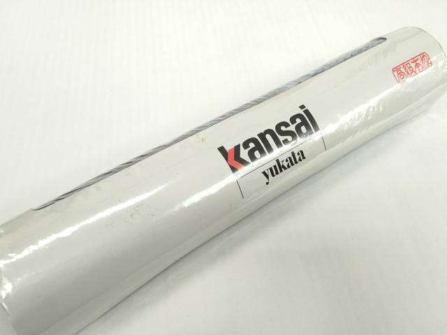平和屋着物*夏物 世界的ファッションデザイナー 山本寛斎 kansaiブランド 浴衣 反物 着尺 杜若 金彩 綿 逸品 未使用 DABH2127zzz
