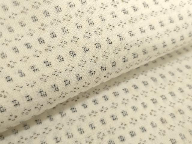 平和屋着物*夏物 湖東琵琶上布 反物 着尺 絣文様 綿麻 逸品 未使用 DABH2134zzz