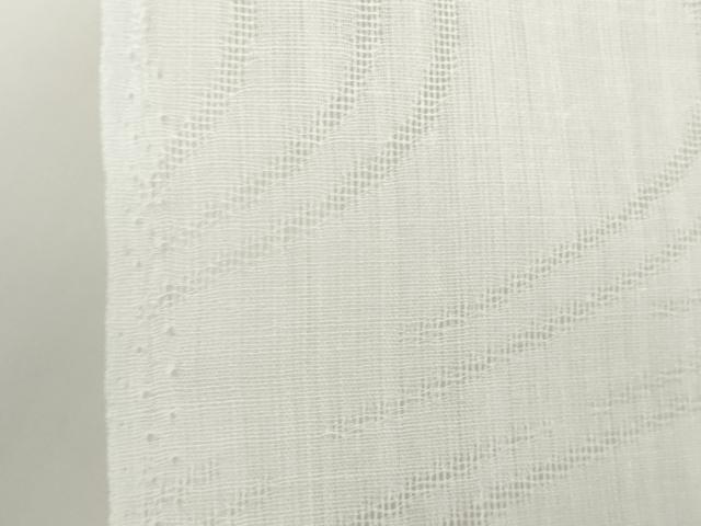 平和屋着物*夏物 長襦袢 反物 着尺 流水花紋紗 生成り色 麻 逸品 未使用 DABH2136zzz