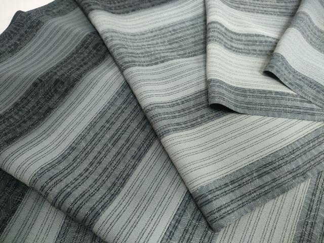 平和屋着物▽羽織・コート ロングコート 反物 羽尺 スリーシーズン 春夏秋 塵除け 単衣 縦絽 五泉 洋花間道 12m 逸品 未使用 DABH2186zzz