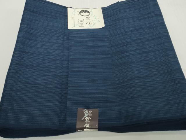平和屋着物*夏物 竺仙鑑製 浴衣 反物 着尺 縞 高島屋扱い 証紙付き 綿 逸品 未使用 DABH2219zzz