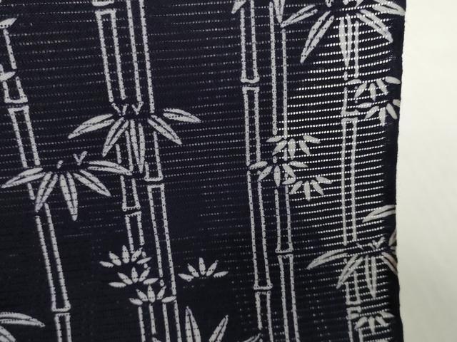 平和屋着物*夏物 浴衣 反物 着尺 綿絽 笹竹文 コーマ糸使用 綿 逸品 未使用 DABH2229zzz