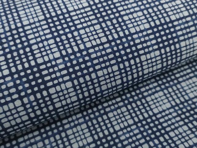 平和屋着物*夏物 男性 浴衣 反物 着尺 田中実コレクション 両面染 市松×格子 綿 逸品 未使用 DABH2264zzz