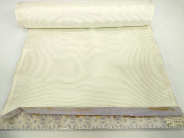 平和屋着物*夏物 長襦袢 反物 着尺 絽 白緑色 逸品 未使用 DABH2268zzz