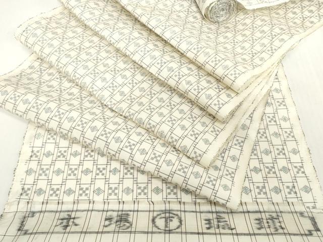 平和屋着物●本場琉球絣 紬 反物 着尺 逸品 未使用 DABH2269zzz
