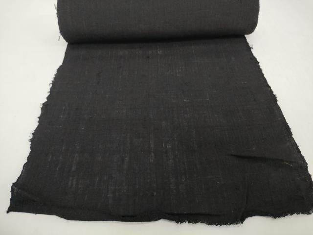 平和屋着物*夏物 男性 紬 反物 着尺 黒紅色 逸品 未使用 DABH2298zzz
