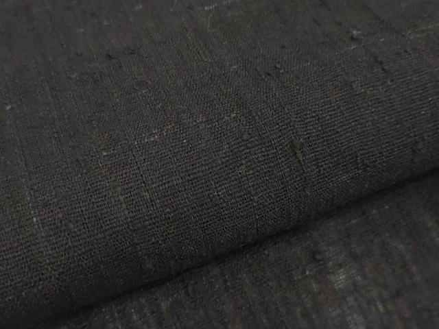 平和屋着物*夏物 男性 紬 反物 着尺 黒紅色 逸品 未使用 DABH2298zzz