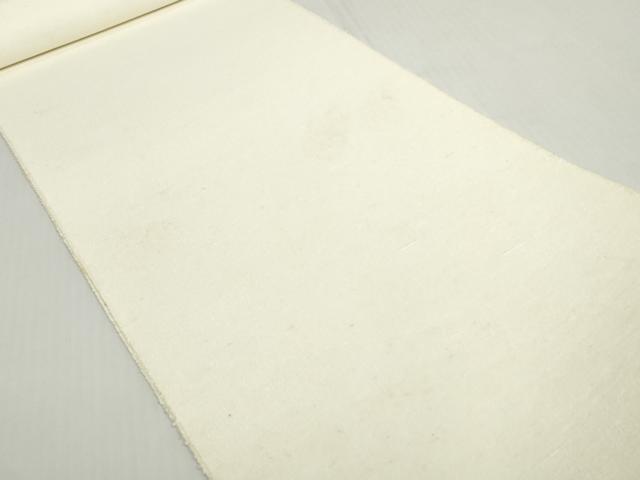平和屋着物▼古代紬 浜紬 白生地 反物 着尺 生成り色 逸品 未使用 DABH2319zzz
