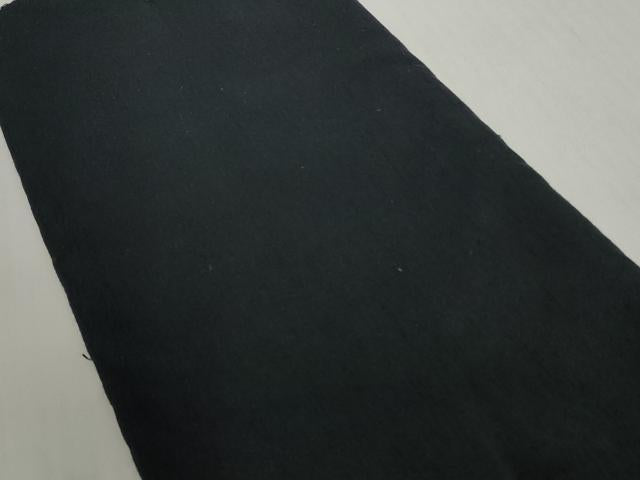 平和屋着物▼男性 美あさ紬 反物 着尺 ネービーブルー色 中長謹製 証紙付き 逸品 未使用 DABH2342zzz