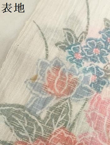 平和屋着物*夏物 小千谷ちぢみ 反物 着尺 霞花尽くし 証紙付き 麻 逸品 未使用 DABH2364zzz