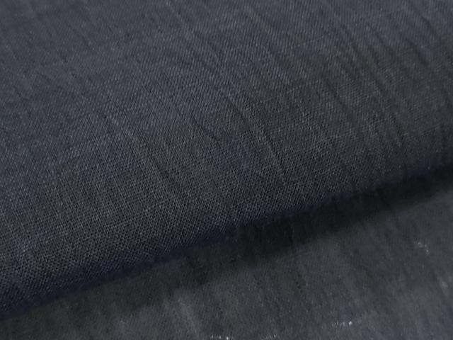 平和屋着物*夏物 小千谷ちぢみ 反物 着尺 青褐色 証紙付き 麻 逸品 未使用 DABH2375zzz