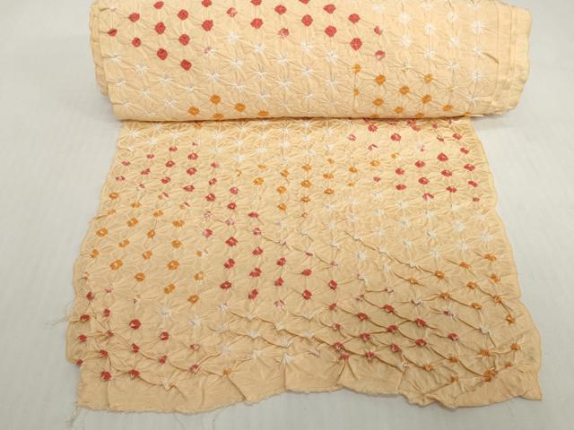 平和屋着物▼羽織・コート 反物 羽尺 湯のし前 総絞り 逸品 未使用 DABH2415zzz