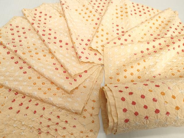 平和屋着物▼羽織・コート 反物 羽尺 湯のし前 総絞り 逸品 未使用 DABH2415zzz