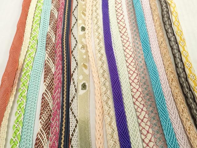 平和屋着物*夏物 和装小物 帯締め20本セット レース織 金糸 逸品 DABH2448zzz