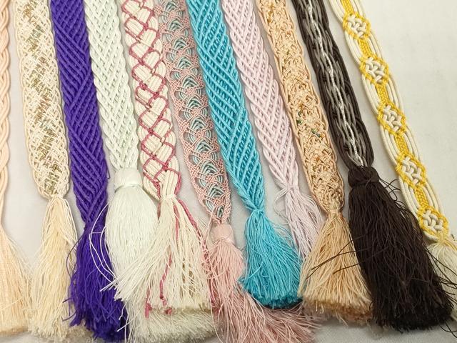 平和屋着物*夏物 和装小物 帯締め20本セット レース織 金糸 逸品 DABH2448zzz