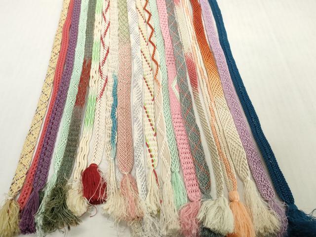 平和屋着物*夏物 和装小物 帯締め20本セット レース織 金糸 逸品 DABH2459zzz