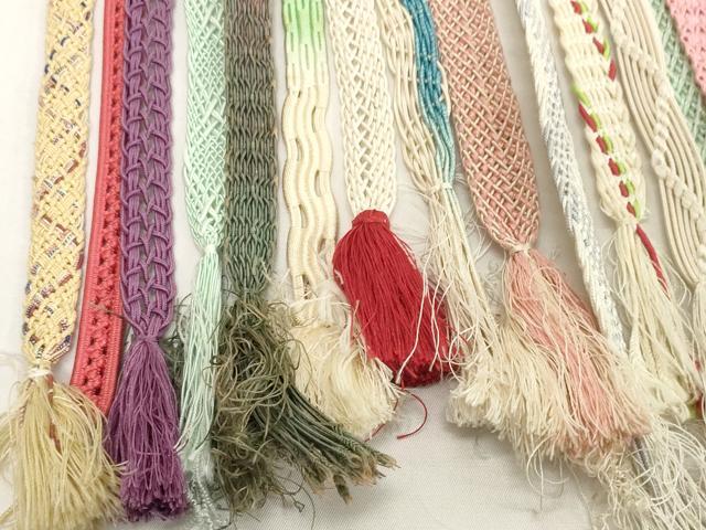 平和屋着物*夏物 和装小物 帯締め20本セット レース織 金糸 逸品 DABH2459zzz