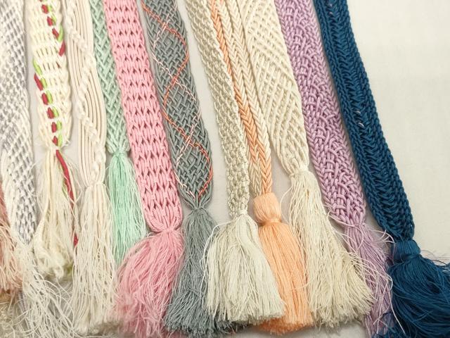 平和屋着物*夏物 和装小物 帯締め20本セット レース織 金糸 逸品 DABH2459zzz