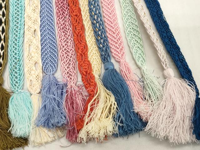平和屋着物*夏物 和装小物 帯締め20本セット レース織 金糸 逸品 DABH2463zzz