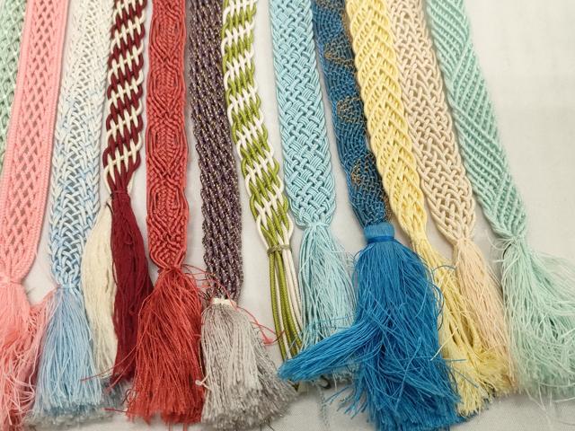 平和屋着物*夏物 和装小物 帯締め20本セット レース織 金糸 逸品 DABH2480zzz
