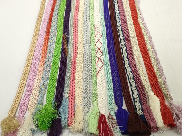 平和屋着物*夏物 和装小物 帯締め20本セット レース織 銀糸 逸品 DABH2490zzz