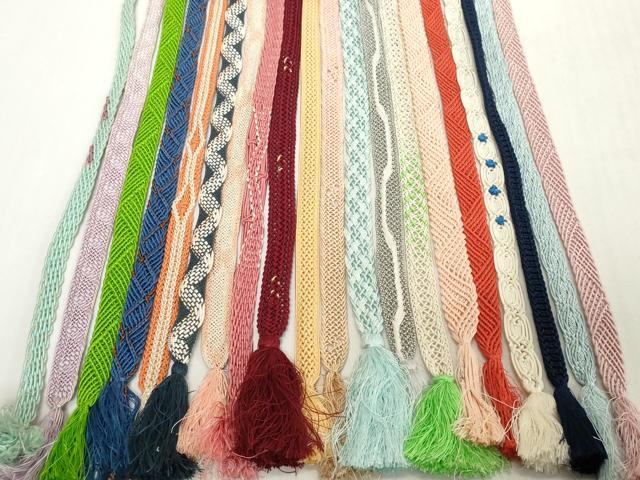 平和屋着物*夏物 和装小物 帯締め20本セット レース織 金糸 逸品 DABH2493zzz
