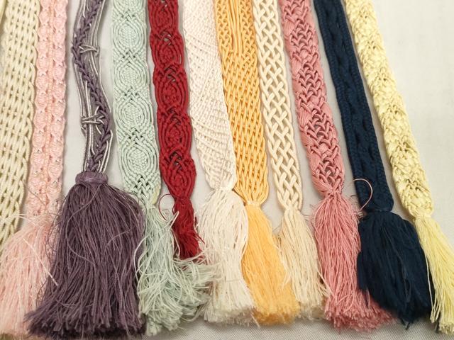 平和屋着物*夏物 和装小物 帯締め20本セット レース織 銀糸 逸品 DABH2496zzz
