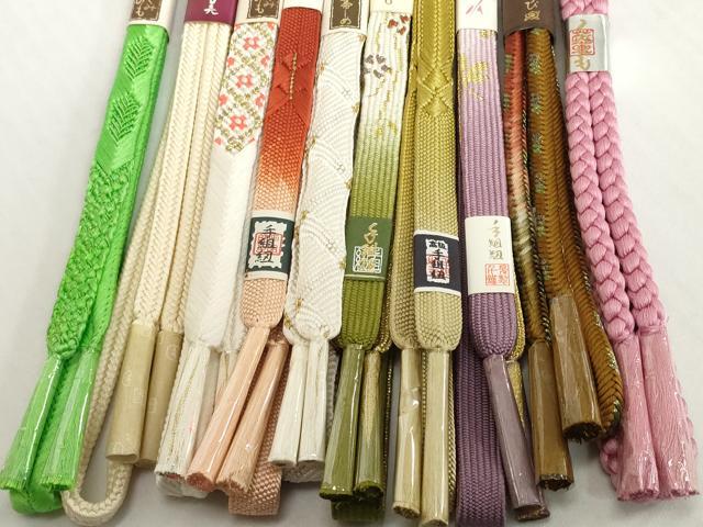 平和屋着物●和装小物 帯締め10本セット 礼装用 手組紐 高麗組 奈良組 冠組 金糸 さが美扱い 逸品 未使用 DABH2502zzz