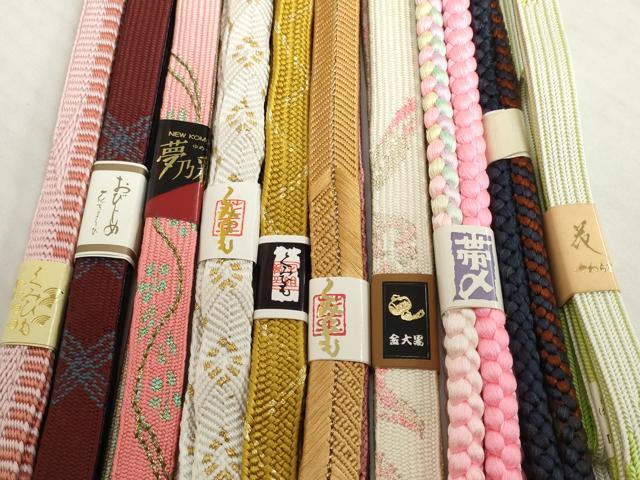 平和屋着物●和装小物 帯締め10本セット 礼装用 手組 手組紐 高麗組 笹浪組 金糸 逸品 未使用 DABH2503zzz