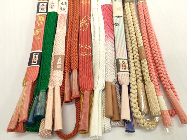 平和屋着物●和装小物 帯締め10本セット 礼装用 手組紐 高麗組 笹浪組 めいくやまと 逸品 未使用 DABH2505zzz